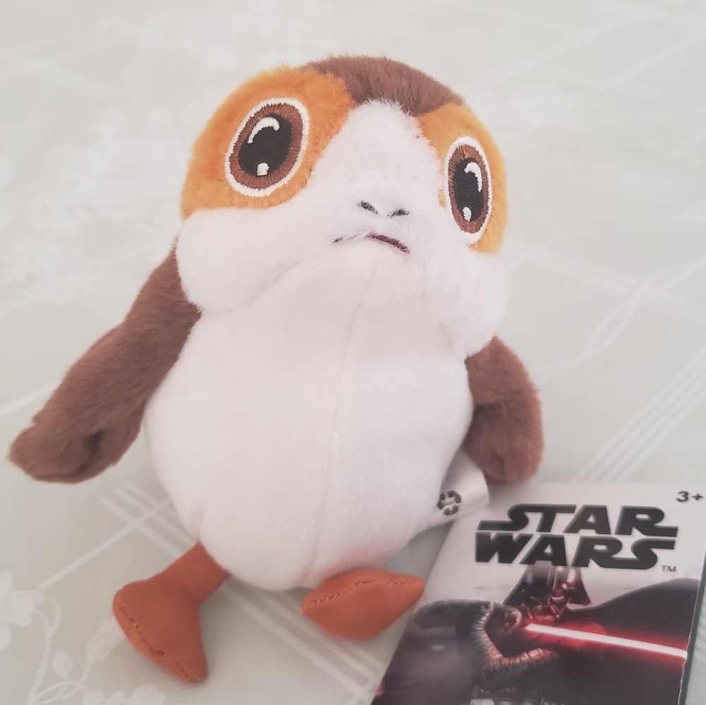 Disney Parks Star Wars Porg Mini Magnetic Shoulder Plush NWT - Picture 8 of 8